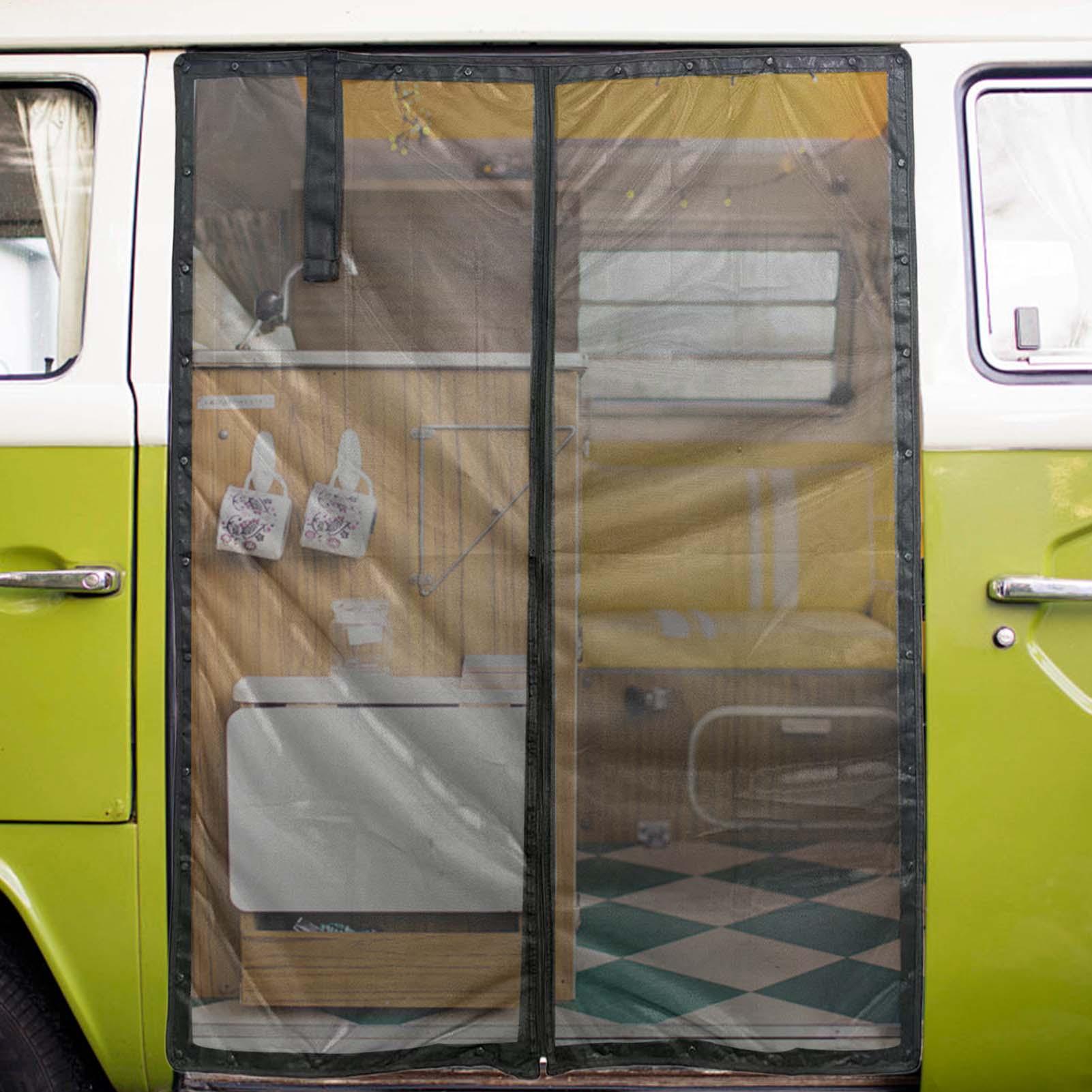 Outdoor Adventure Rv - RV Door Screen Fly-Proof Magnetic Net