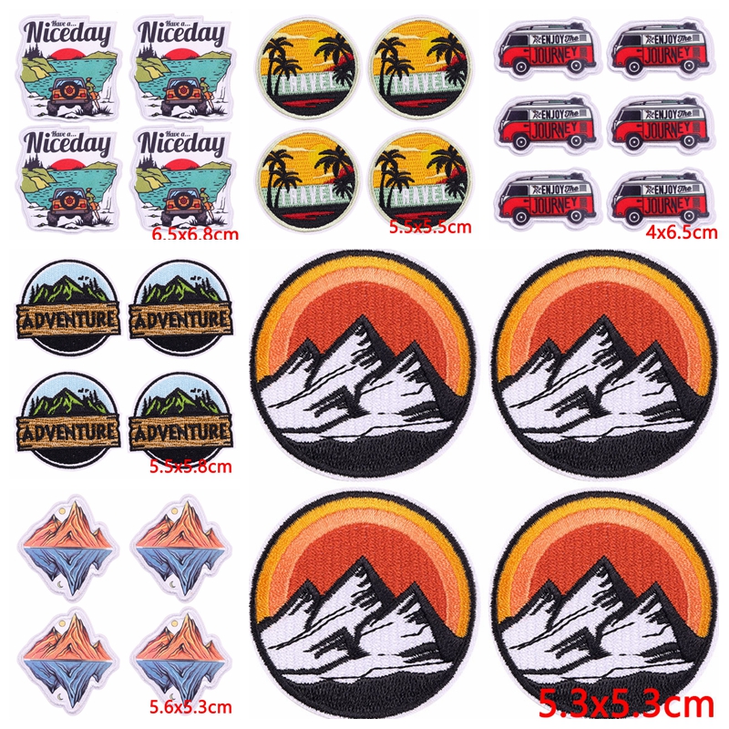 Outdoor Adventure Show - 10Pcs/Lot Outdoor Adventure Patch Iron On
