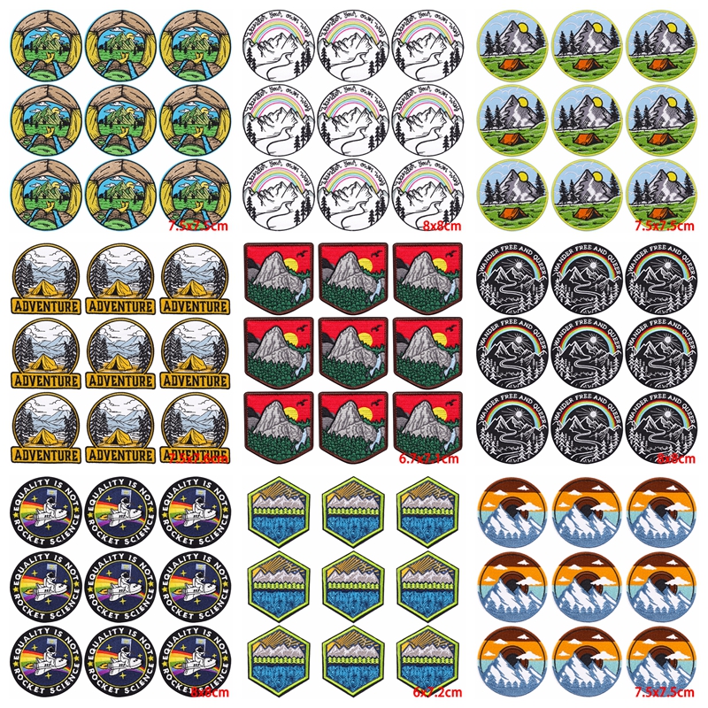 Outdoor Adventure Show - 10Pcs/Lot Wilderness Outdoor Patch Iron On