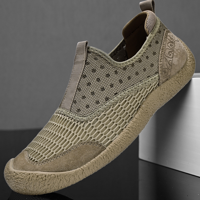 Outdoor Adventure Shoes - Outdoor Mesh Men Sneakers Slip On
