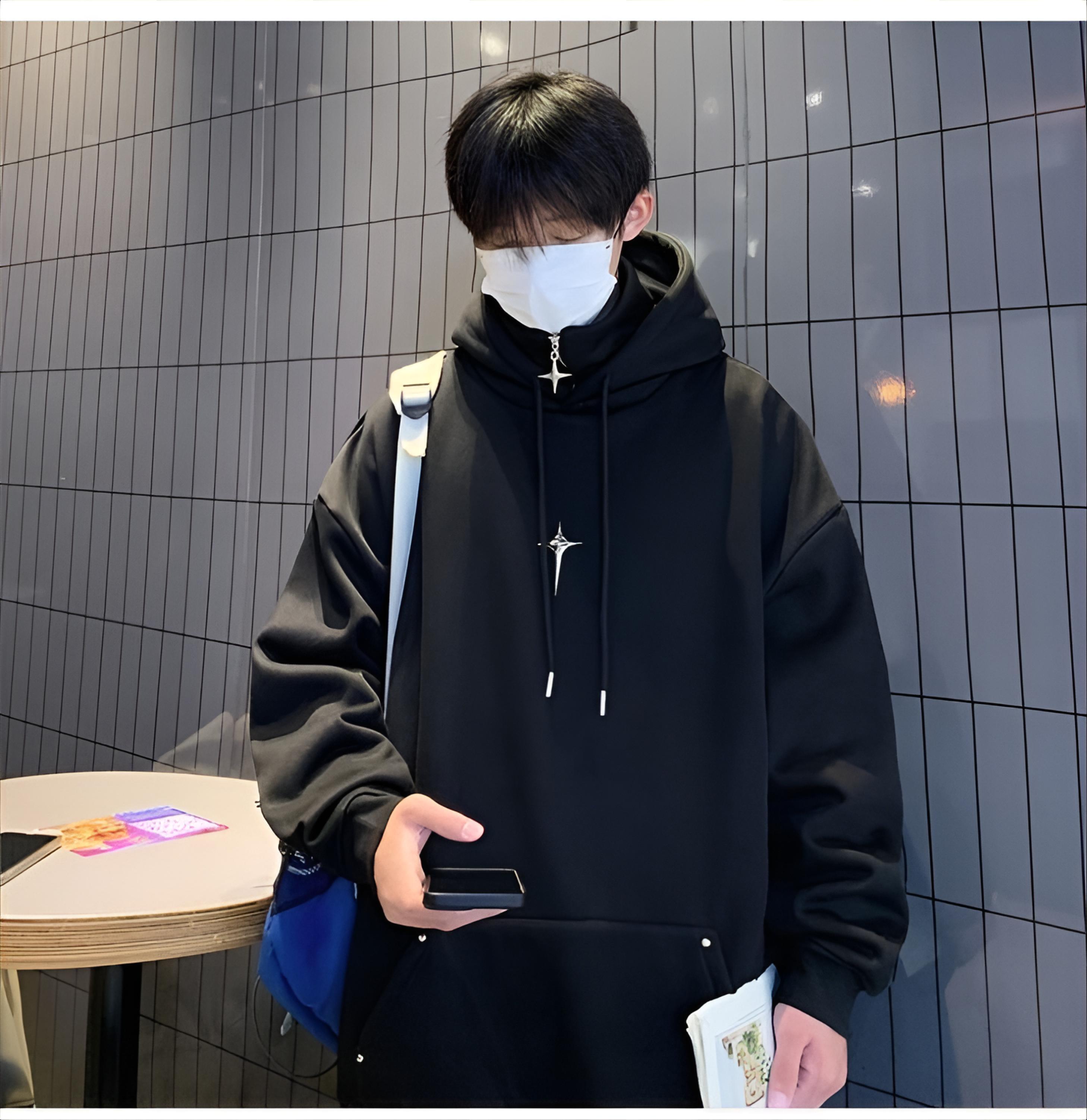 Mens With Hat Hoodies Quarter  - огляд і ціна Outdoor Adventure Windbreaker