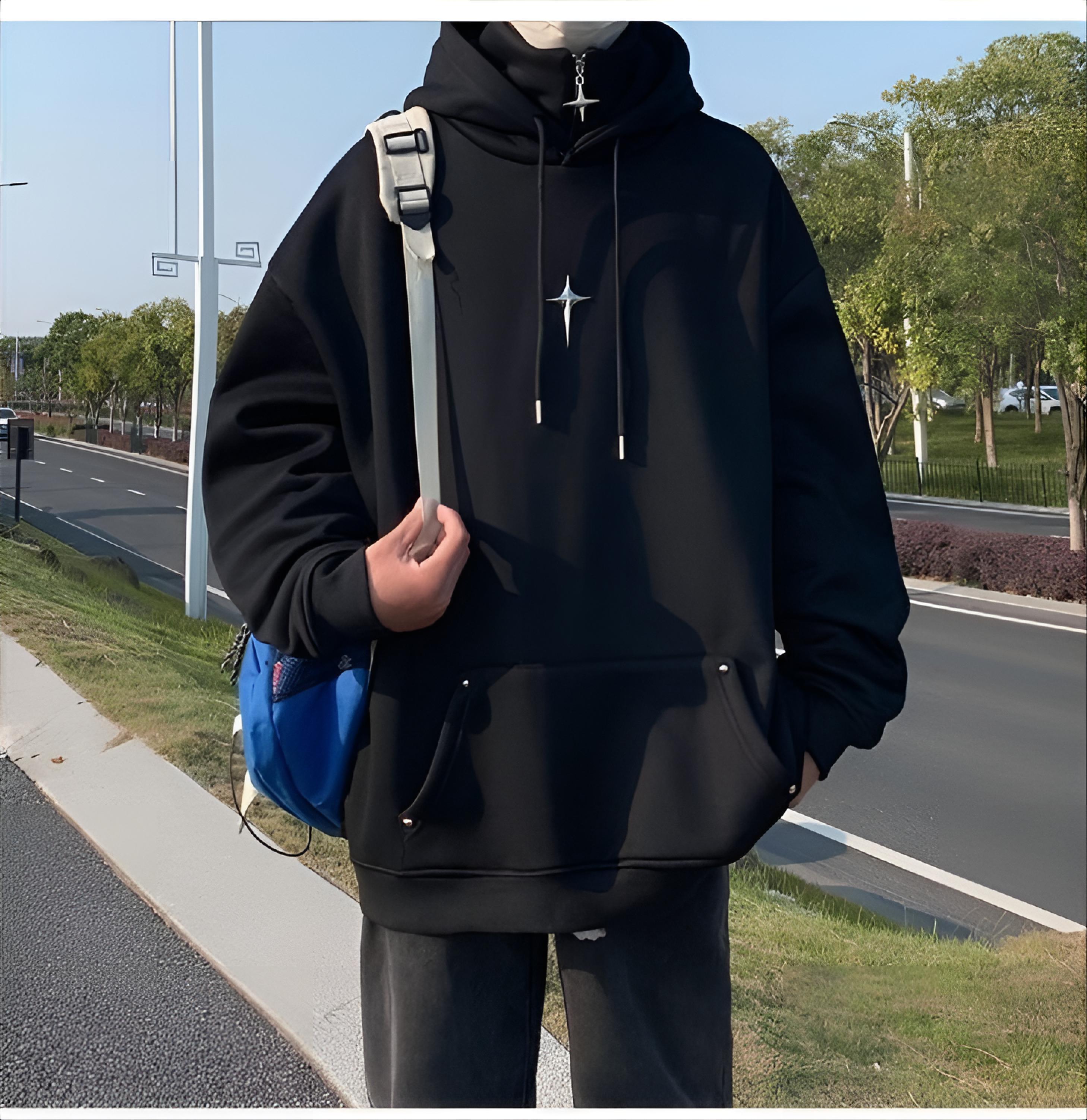 Mens With Hat Hoodies Quarter  - огляд і ціна Outdoor Adventure Windbreaker