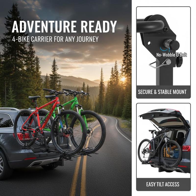 Vehicle Bicycle Carrier 4-Bike - огляд і ціна Outdoor Adventure Rv