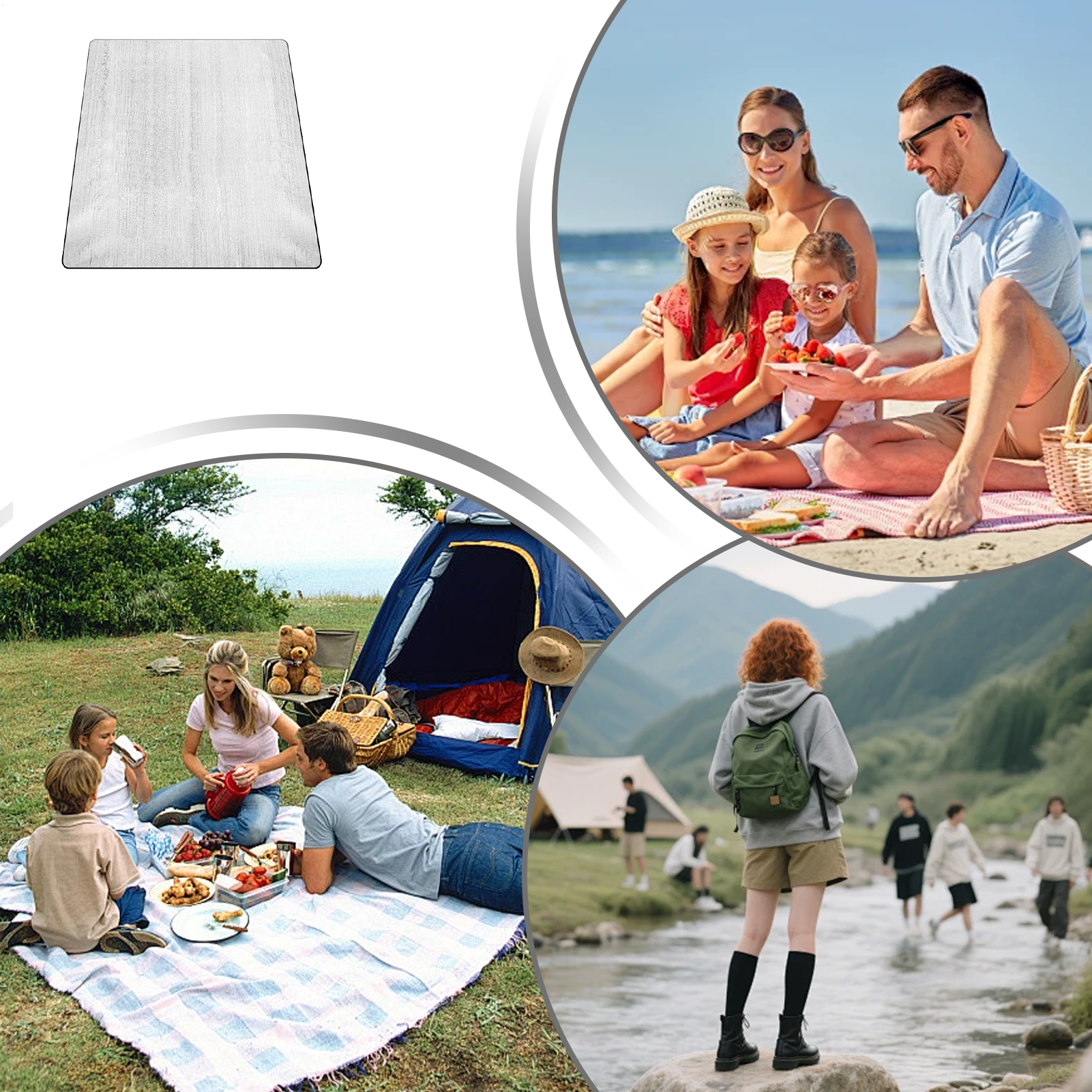 Sleeping Mat Camping 6.5x6.5ft - огляд і ціна Outdoor Adventure Backpack