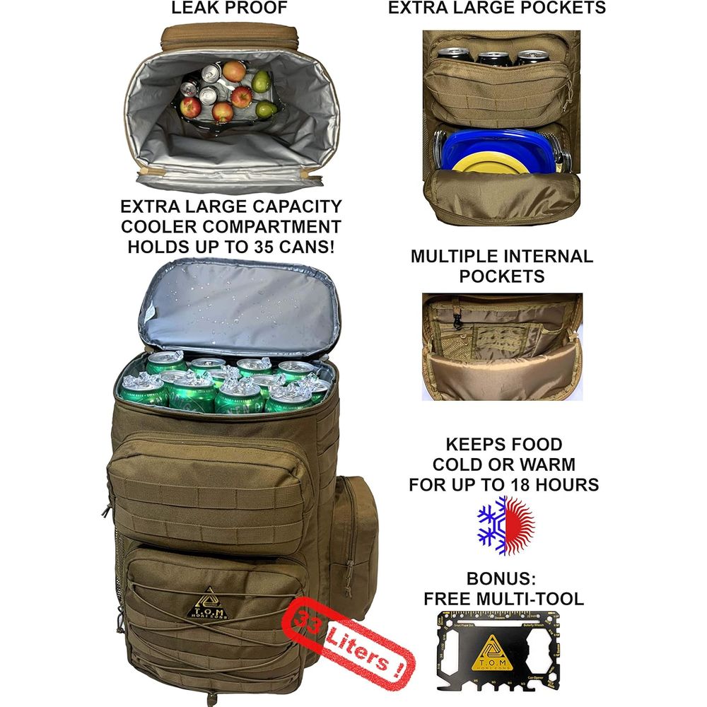 Rugged Insulated Tactical Back - огляд і ціна Outdoor Adventure Backpack
