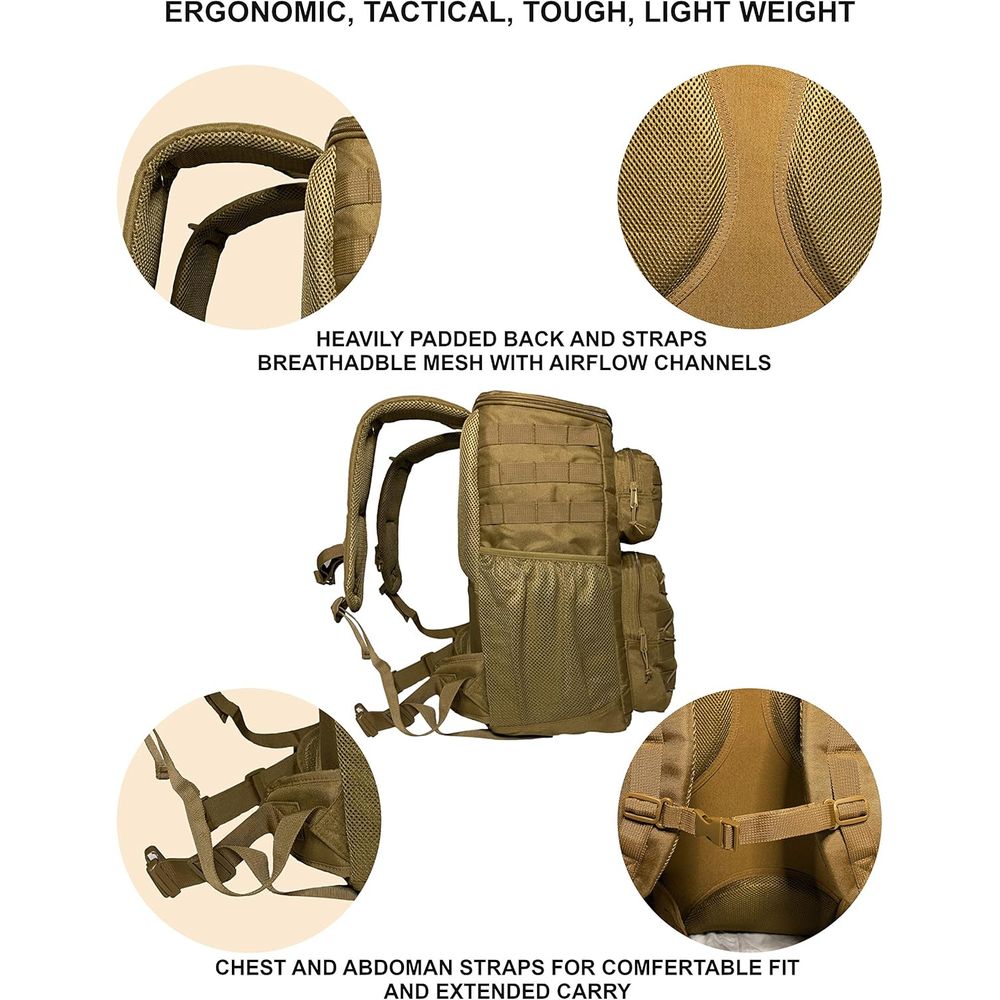 Rugged Insulated Tactical Back - огляд і ціна Outdoor Adventure Backpack