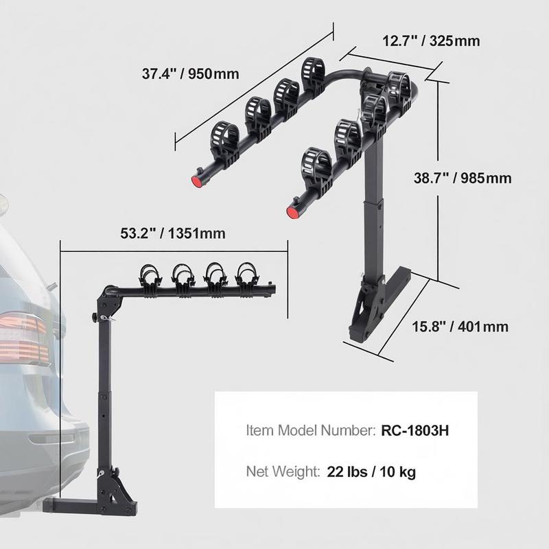 Vehicle Bicycle Carrier 4-Bike - огляд і ціна Outdoor Adventure Rv