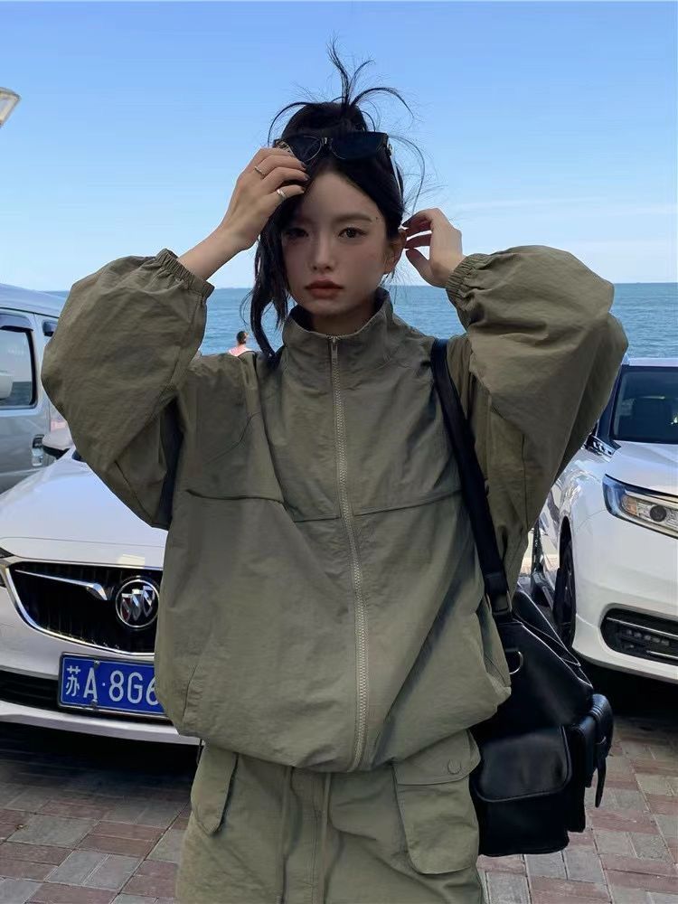Vintage Women's Stand Collar S - огляд і ціна Outdoor Adventure Windbreaker
